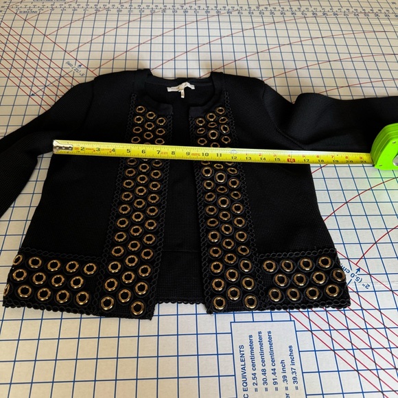 MAJE Music Knitted Black Cardigan Size 1 Small - Picture 8 of 10